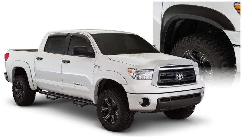 Bushwacker 07-13 Toyota Tundra Fleetside Extend-A-Fender Style Flares 4pc - Black - Fender & Trim