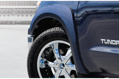 Bushwacker 07-13 Toyota Tundra Fleetside OE Style Flares 4pc w/ Factory Mudflap - Black - Fender & Trim