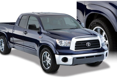 Bushwacker 07-13 Toyota Tundra Fleetside OE Style Flares 4pc w/ Factory Mudflap - Black - Fender & Trim