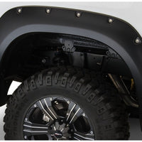 Bushwacker 07-13 Toyota Tundra Fleetside Pocket Style Flares 4pc 97.6/78.7/66.7in Bed - Black - Fender & Trim