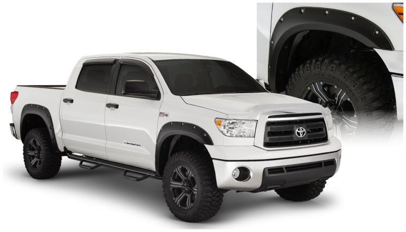 Bushwacker 07-13 Toyota Tundra Fleetside Pocket Style Flares 4pc 97.6/78.7/66.7in Bed - Black - Fender & Trim