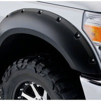 Bushwacker 08-10 Ford F-250 Super Duty Styleside Pocket Style Flares 4pc 81.0/96.0in Bed - Black - Fender & Trim