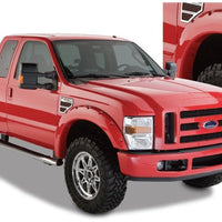 Bushwacker 08-10 Ford F-250 Super Duty Styleside Pocket Style Flares 4pc 81.0/96.0in Bed - Black - Fender & Trim