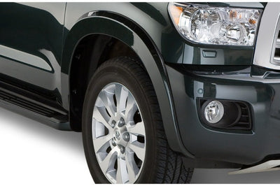 Bushwacker 08-15 Toyota Sequoia OE Style Flares 4pc Fits w/ Factory Mudflap - Black - Fender & Trim