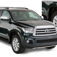 Bushwacker 08-15 Toyota Sequoia OE Style Flares 4pc Fits w/ Factory Mudflap - Black - Fender & Trim