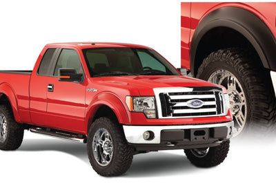 Bushwacker 09-14 Ford F-150 Styleside Extend-A-Fender Style Flares 4pc 67.0/78.8/97.4in Bed - Black - Fender & Trim