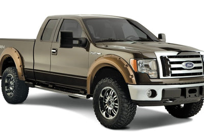 Bushwacker 09-14 Ford F-150 Styleside Max Pocket Style Flares 4pc 67.0/78.8/97.4in Bed - Black - Fender & Trim