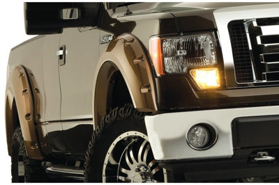 Bushwacker 09-14 Ford F-150 Styleside Max Pocket Style Flares 4pc 67.0/78.8/97.4in Bed - Black - Fender & Trim