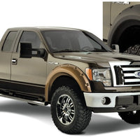 Bushwacker 09-14 Ford F-150 Styleside Max Pocket Style Flares 4pc 67.0/78.8/97.4in Bed - Black - Fender & Trim