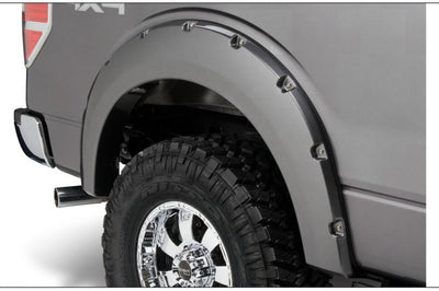 Bushwacker 09-14 Ford F-150 Styleside Pocket Style Flares 4pc 67.0/78.8/97.4in Bed - Black - Fender & Trim