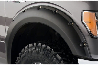 Bushwacker 09-14 Ford F-150 Styleside Pocket Style Flares 4pc 67.0/78.8/97.4in Bed - Black - Fender & Trim