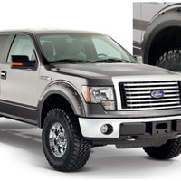 Bushwacker 09-14 Ford F-150 Styleside Pocket Style Flares 4pc 67.0/78.8/97.4in Bed - Black - Fender & Trim