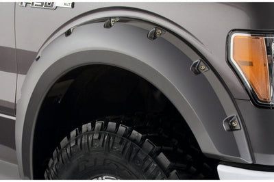 Bushwacker 09-14 Ford F-150 Styleside Pocket Style Flares 4pc 67.0/78.8/97.4in Bed - Black - Fender & Trim