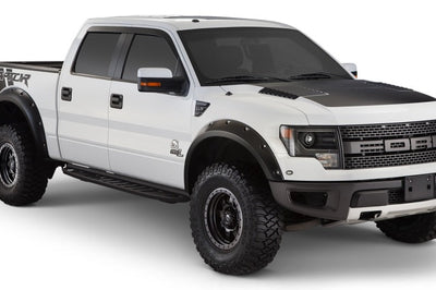 Bushwacker 10-14 Ford F-150 SVT Raptor Pocket Style Flares 4pc - Black - Fender & Trim