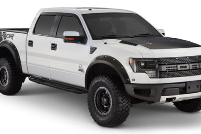 Bushwacker 10-14 Ford F-150 SVT Raptor Pocket Style Flares 4pc - Black - Fender & Trim