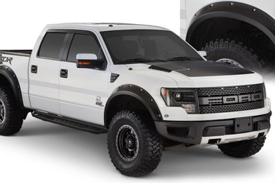Bushwacker 10-14 Ford F-150 SVT Raptor Pocket Style Flares 4pc - Black - Fender & Trim