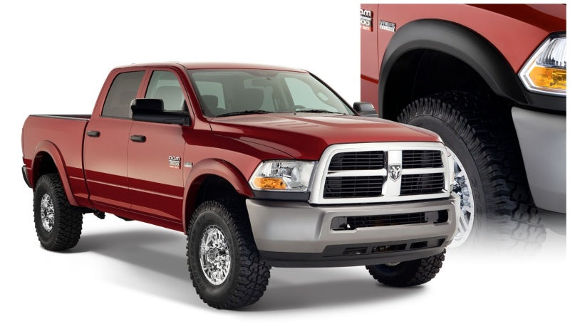 Bushwacker 10-18 Dodge Ram 2500 Fleetside Extend-A-Fender Style Flares 4pc 76.3/98.3in Bed - Black - Fender & Trim