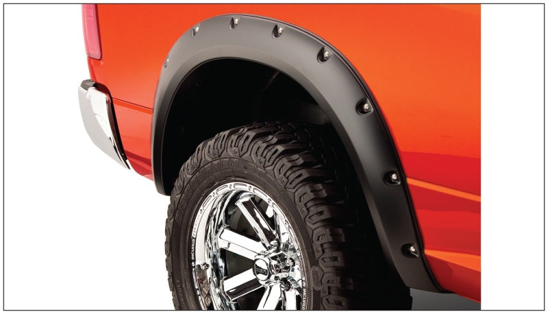Bushwacker 10-18 Dodge Ram 2500 Fleetside Pocket Style Flares 2pc 67.4/76.3/96.3in Bed - Black - Fender & Trim