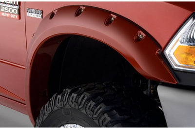 Bushwacker 10-18 Dodge Ram 2500 Fleetside Pocket Style Flares 4pc 76.3/98.3in Bed - Black - Fender & Trim