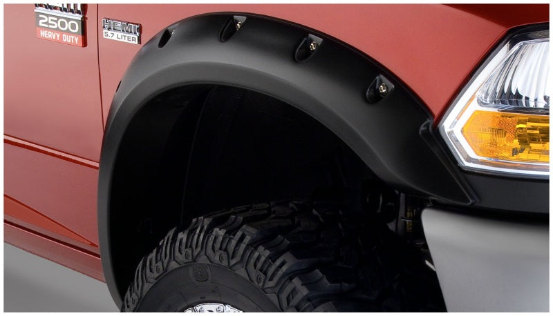 Bushwacker 10-18 Dodge Ram 2500 Pocket Style Flares 2pc - Black - Fender & Trim