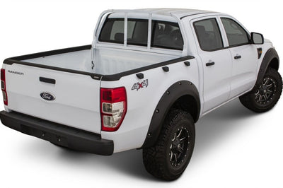 Bushwacker 11-15 Ford Ranger T6 Bed Rail Caps - Black - Tonneau Covers