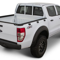 Bushwacker 11-15 Ford Ranger T6 Bed Rail Caps - Black - Tonneau Covers