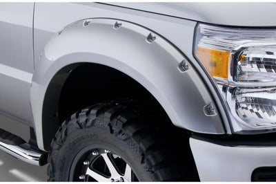 Bushwacker 11-16 Ford F-250 Super Duty Styleside Pocket Style Flares 4pc 98.0/81.8in Bed - Black - Fender & Trim