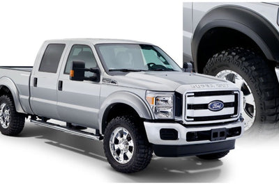 Bushwacker 11-16 Ford F-350 Super Duty Styleside Extend-A-Fender Style Flares 4pc - Black - Fender & Trim