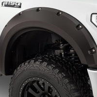 Bushwacker 15-17 Ford F-150 Max Pocket Style Flares 4pc 78.9/67.1/97.6in Bed - Black - Fender & Trim