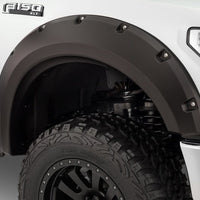 Bushwacker 15-17 Ford F-150 Max Pocket Style Flares 4pc 78.9/67.1/97.6in Bed - Black - Fender & Trim