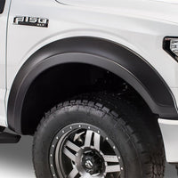Bushwacker 15-17 Ford F-150 Styleside Extend-A-Fender Style Flares 4pc 67.1/78.9/97.6in Bed - Black - Fender & Trim
