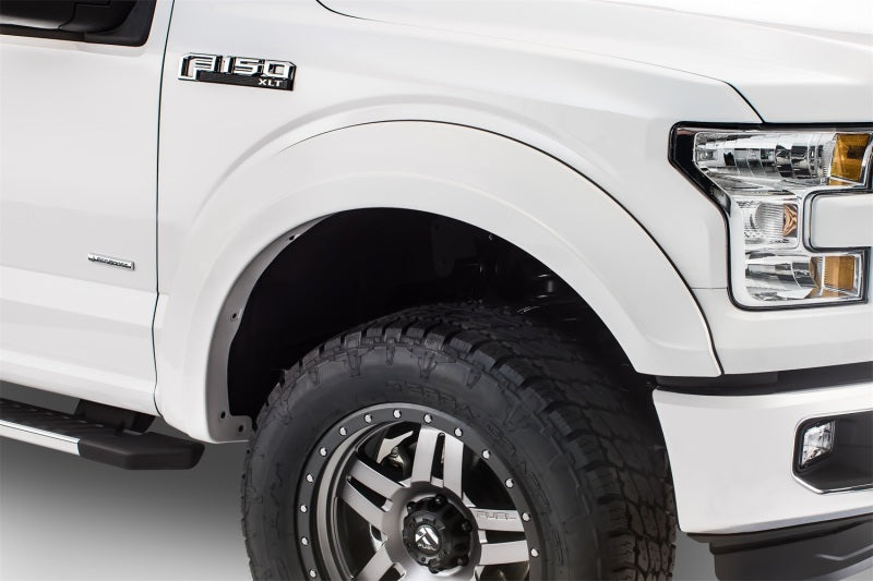 Bushwacker 15-17 Ford F-150 Styleside Extend-A-Fender Style Flares 4pc 67.1/78.9/97.6in Bed - Black - Fender & Trim