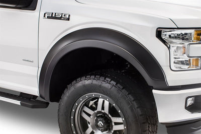 Bushwacker 15-17 Ford F-150 Styleside Extend-A-Fender Style Flares 4pc 67.1/78.9/97.6in Bed - Black - Fender & Trim