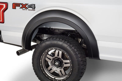 Bushwacker 15-17 Ford F-150 Styleside Extend-A-Fender Style Flares 4pc 67.1/78.9/97.6in Bed - Black - Fender & Trim