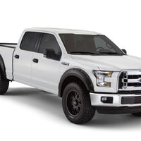 Bushwacker 15-17 Ford F-150 Styleside Pocket Style Flares 4pc 67.1/78.9/97.6in Bed - Black - Fender & Trim