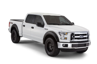 Bushwacker 15-17 Ford F-150 Styleside Pocket Style Flares 4pc 67.1/78.9/97.6in Bed - Black - Fender & Trim