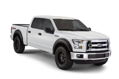 Bushwacker 15-17 Ford F-150 Styleside Pocket Style Flares 4pc 67.1/78.9/97.6in Bed - Black - Fender & Trim