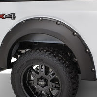 Bushwacker 15-17 Ford F-150 Styleside Pocket Style Flares 4pc 67.1/78.9/97.6in Bed - Black - Fender & Trim