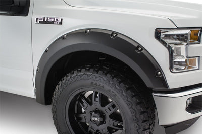 Bushwacker 15-17 Ford F-150 Styleside Pocket Style Flares 4pc 67.1/78.9/97.6in Bed - Black - Fender & Trim