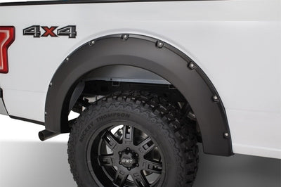 Bushwacker 15-17 Ford F-150 Styleside Pocket Style Flares 4pc 67.1/78.9/97.6in Bed - Black - Fender & Trim