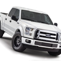 Bushwacker 16-17 Ford F-150 Styleside Pocket Style Flares 4pc 78.9/67.1/97.6in Bed - Oxford White - Fender & Trim
