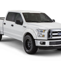 Bushwacker 16-17 Ford F-150 Styleside Pocket Style Flares 4pc 78.9/67.1/97.6in Bed - Oxford White - Fender & Trim