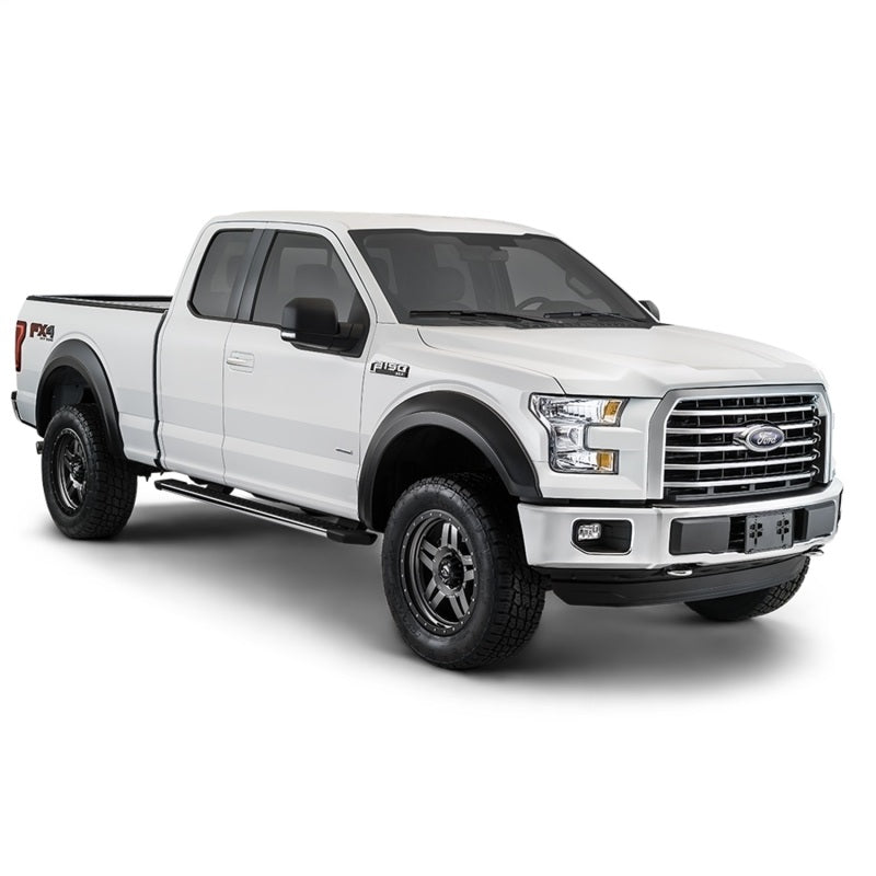 Bushwacker 17-18 Ford F-250 Super Duty Extend-A-Fender Style Flares 4pc - Black - Fender & Trim