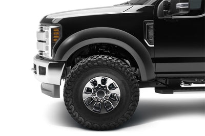 Bushwacker 17-18 Ford F-250 Super Duty Extend-A-Fender Style Flares 4pc - Black - Fender & Trim