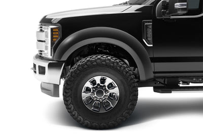 Bushwacker 17-18 Ford F-250 Super Duty Extend-A-Fender Style Flares 4pc - Black - Fender & Trim