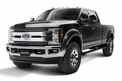 Bushwacker 17-18 Ford F-250 Super Duty Extend-A-Fender Style Flares 4pc - Black - Fender & Trim