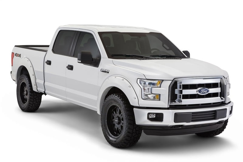 Bushwacker 17-18 Ford F-250 Super Duty Pocket Style Flares 4pc - Oxford White - Fender & Trim