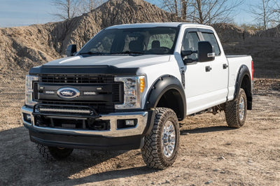 Bushwacker 17-18 Ford F-250 Super Duty Pocket Style Flares 4pc - Black - Fender & Trim