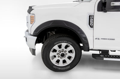 Bushwacker 17-19 Ford F-250 Super Duty w/ 81.8in Bed DRT Style Flares 4pc - Black - Fender & Trim