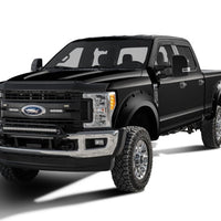 Bushwacker 17-20 Ford F-250 Super Duty / F-350 Pocket Style Flares 4pc - Agate Black Met - Fender & Trim